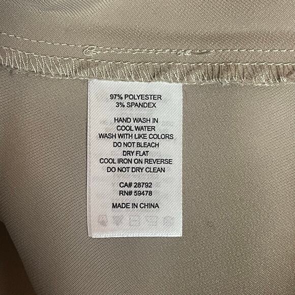 Rachel Zoe elastic waist beige gold maxi skirt women's size 12 poly/spandex - Picture 5 of 5